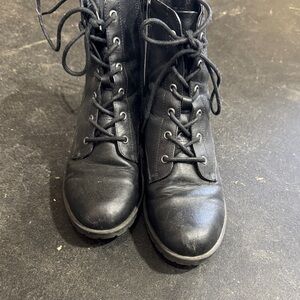 Sun + Stone Black Combat Boots